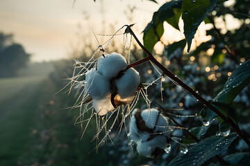 Sticker -  a branch of cotton flower