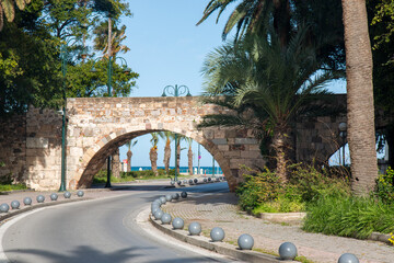 Sticker - Old bridge to Neratzia Castle Kos City Kos Island South Aegean Region (Südliche Ägäis) Greece