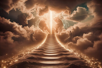 Wall Mural - ladder to heaven