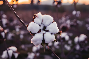 Sticker - white magnolia flowers