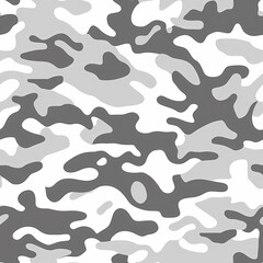 Simple Camouflage seamless pattern in Gray. Military camouflage. illustration formats 4096 x 4096