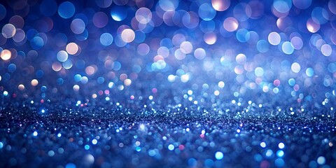 Indigo glitter bokeh wallpaper, background design