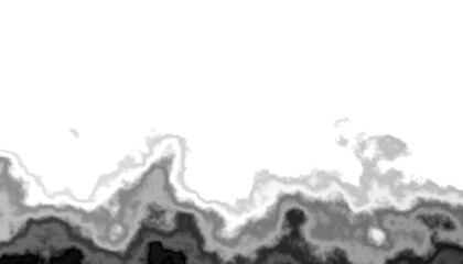 Aufkleber - Black smoke steam isolated transparent background. Fog and mist effect for text or space. Overlay with transparent background