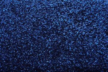 Wall Mural - Beautiful shiny blue glitter as background, closeup