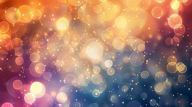 Abstract backgrounds created by circles of bokeh light