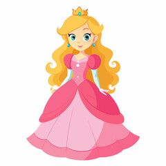 Wall Mural - princess in pink dress