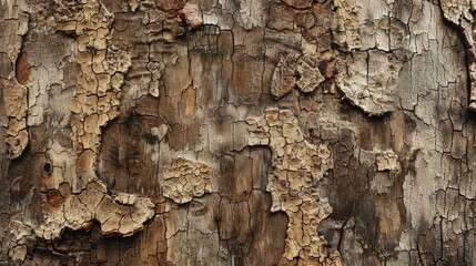 Poster - Texture of Aged Wooden Tree