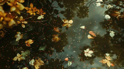 Sticker - Floating foliage