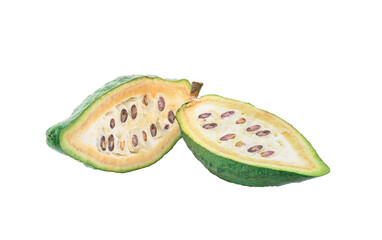 Canvas Print - cocoa fruit  isolated on transparent p n g