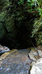 Wall Mural - Hiking Trail Entering Arch Rock on The Alum Cave Trail, Great Smoky Mountains National Park, Tennessee, USA