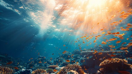 Wall Mural - underwater ocean life