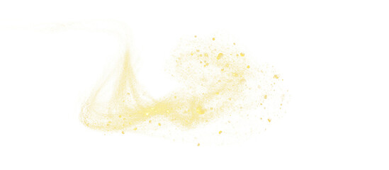 Aufkleber - Gold glittering stars dust trail. Gold glistering explosion on transparent png background