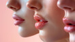 © Andres Mejia - Three young women showing perfect skin and plump lips after beauty treatment