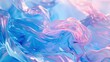 © Flowaiart - Data Flow Intertwined blue and light pink fluid data flows, HD