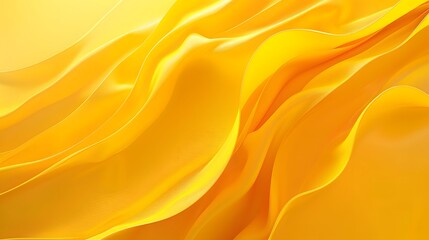 Wall Mural - Bright sunny yellow dynamic abstract background. Modern lemon orange color. Fresh business banner for sales, event, holiday, party, halloween, birthday, falling. Fast moving 3d lines with soft shadow