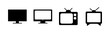 © AAVAA - Tv icon set. television icon vector