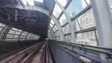 Wall Mural - Hong Kong Subway Railway Tracks, South Island Line June 10 2024