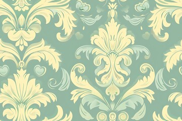 Poster - Illustration vector design of vintage wall patterns background.