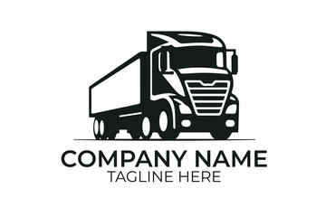 transportation semi truck cargo vector sublimation mascot logo design