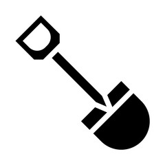 Canvas Print - shovel icon