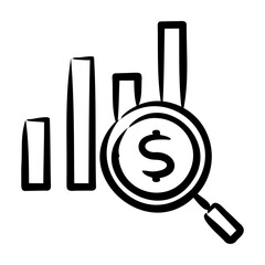 Canvas Print - Financial Analysis Icon