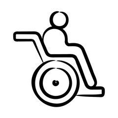 Wall Mural - Wheelchair Icon