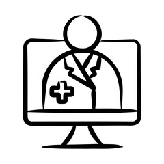 Sticker - Telemedicine Icon