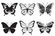 © SagorDesigner - Butterfly silhouette vector illustration
