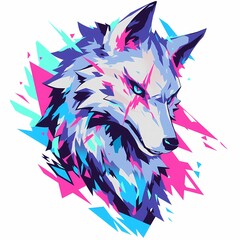 Wall Mural - Dynamic Wolf Illustration to Inspire Your T-Shirt Design