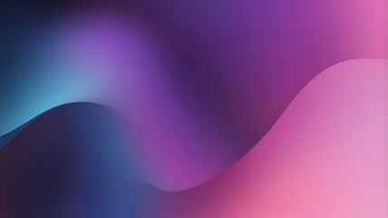 Poster - Blurred color gradient purple pink blue grainy color gradient background dark abstract backdrop banner poster card wallpaper website header design