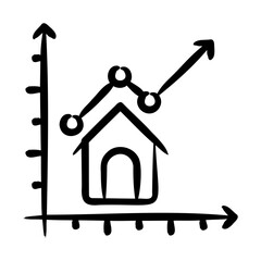 Sticker - Housing Market Trends Icon