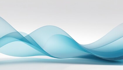 Wall Mural - Abstract blue lines on a white background. Curved wavy line, smooth stripe. Design element.