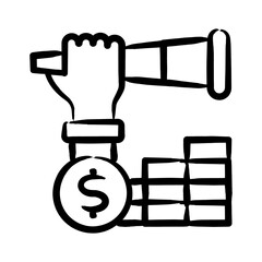 Sticker - Financial Forecasting Icon