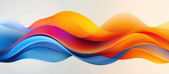 Abstract colorful wavy background presentation design illustration