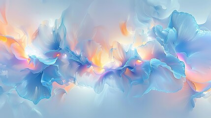 Poster - abstract background with fire