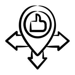 Sticker - Positioning Icon