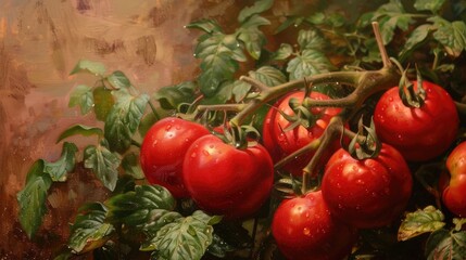 Canvas Print - Ripe Tomatoes