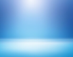 Wall Mural - Spotlight Serenity: Light Blue Gradient Studio Backdrop