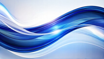 blue white wavy lines on a white background