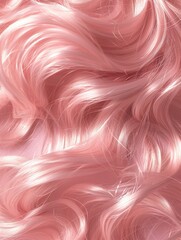 Poster - A close up of a woman's pink hair