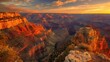 © Khoirul - Red Rock canyon view with rocky cliff niches.