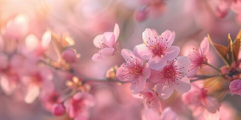 Sticker - A close up of a pink flower with a pink background