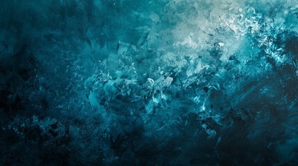 Poster - An abstract background with grainy gradient effects, featuring dark teal and blue hues transitioning into lighter shades with a noise texture.