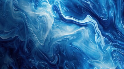Produce a mesmerizing photo showcasing the beauty of a cool temperature blue abstract with a smooth motion blur pattern, suitable for various design purposes. 