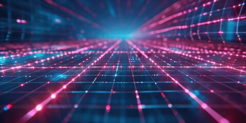 Wall Mural - generate an immersive photo showcasing the interconnected nature of digital realities through a meta