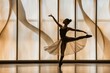 © Leo - Elegant ballet dancer in a sunlit room, showcasing grace and poise in a serene and artistic environment