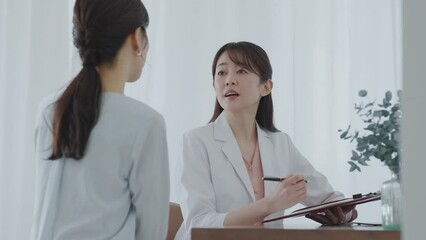 Poster - 患者の診察をする医者