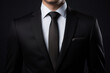 © santima - close up men black suit with a necktie