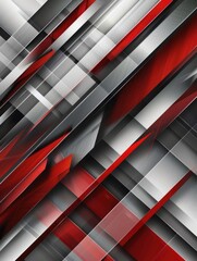 Wall Mural - A red and white striped background with a black and white stripe