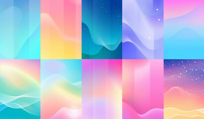 Sticker - abstract colorful background